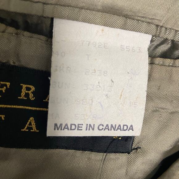 Franco Tassi Blazer Vintage Pointed Lapel Double Breasted 53R?? See Measurements - Picture 11 of 14